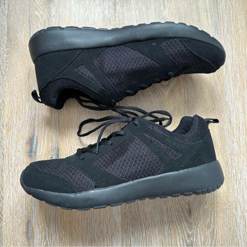 Athletic Works Active Performance Cushion Foam Black Sneakers - Size 9 - Picture 12 of 14
